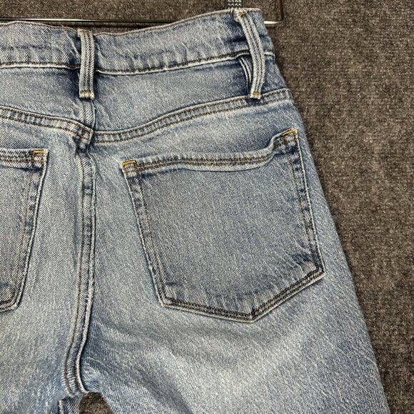 Frame Jeans Womens 24 Le Nouveau Straight Cotton Stretch Light Wash Pockets - Picture 11 of 11